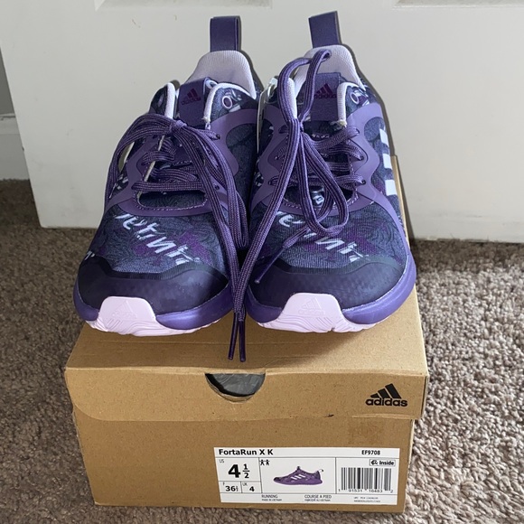 Adidas FortaRun X in Vibrant Purple - Picture 3 of 5
